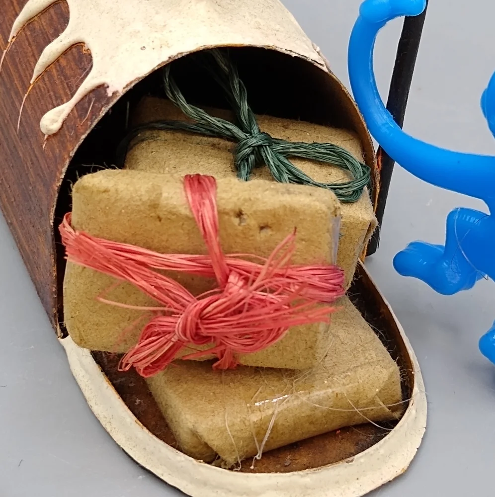 Handmade Mailbox Gifts Presents Christmas Ornament Vintage